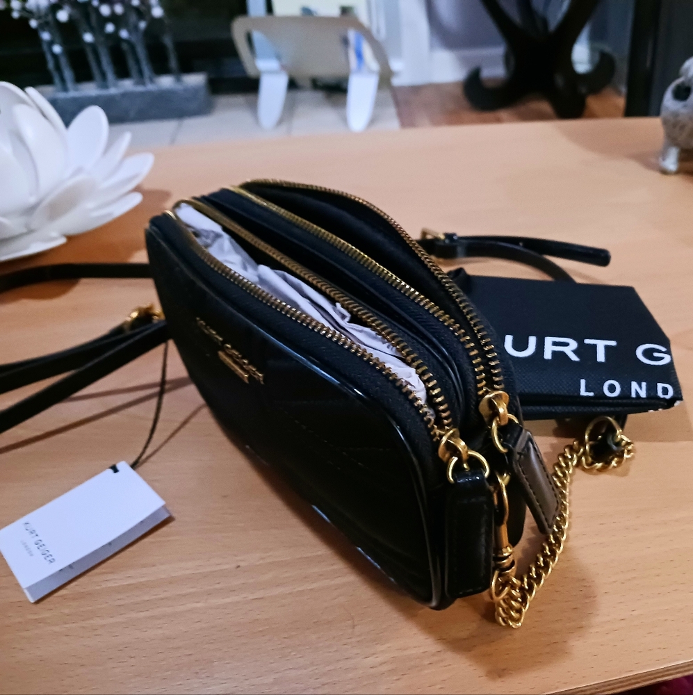 Kurt Geiger Nylon Wristlet Crossbody Union Jack - Picture 6 of 8